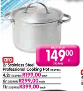 Aro Stainless Steel Professional Cooking Pot-2l