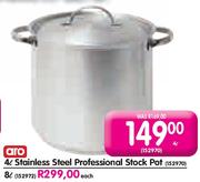 Aro Stainless Steel Professional Stock Pot-4l
