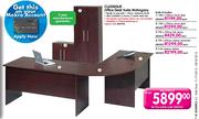 Classique Office Desk Suite Mahogany 1200x 750mm Cherry Desk-Each
