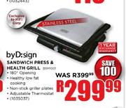 By D:sign Sandwich Press & Health Grill