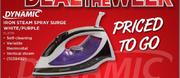 Dynamic Iron Steam Spray Surge White/Purple-Each