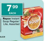 Royco Instant Soup Regular/Lite Assorted-Each