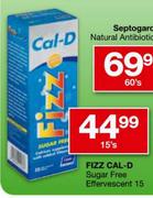 Fizz Cal-D Sugar Free Effervescent-15's Pack