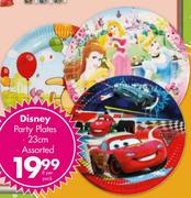 Disney Party Plates Assorted 23cm-8 per pack