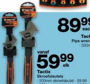 Tactix Skroefsleutels-200mm Elk