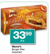 Mama's Burger Pies Assorted-4's 