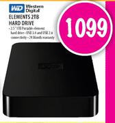 Western Digital Elements 2TB Hard Drive
