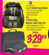 Targus Bag,Mouse and Hub Set-3 Piece Each