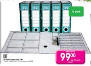 10 Pack Lever Arch Files
