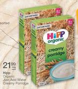 Hipp Organic Just Add Water Creamy Porridge-160g each