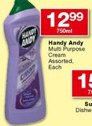 Handy Andy Multi Purpose Cream-750ml Each