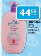Johnson's Baby Bedtime Bath With Pump-550ml