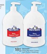 Bannetts Baby Aqueous Cream With Pump-500ml Each
