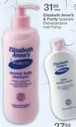 Elizabeth Anne's & Purity Spesiale Babasjampoe Met Pomp-500ml