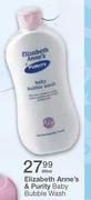 Elizabeth Anne's & Purity Baby Bubble Wash-300ml