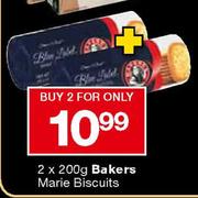 Bakers Marie Biscuits-2 x 200gm
