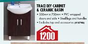 Traci Diy Cabinet & Creamic Basin-550mm x 750mm
