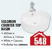 Solomon Counter Top Basin-460mm x 460mm x 160mm