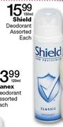 Shield Deodrant Assorted-150ml Each