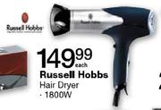 Russell Hobbs Hair Dryer-1800W Each