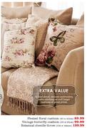 Vintage Butterfly Cushion-55x55cm