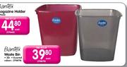 Bantex Waste Bin Assorted Colours-20Ltr Each