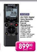 Olympus VN 711PC Digital Voice Recorder Plus Noise Cancel Microphone-Each