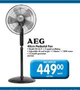 AEG Pedestal Fan-40cm Each