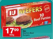 I&J Beefers Beef Burgers-500g