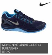 Men's Nike Lunar Glide +4 Blue/Silver