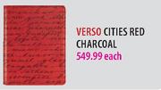 Verso Cities Red Charcoal-Each