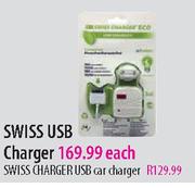 Swiss USB Car Charger-Each