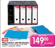 Aro Filing Solution with File Dividers