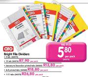 Aro Bright File Dividers (A-Z Printed Tabs)-per pack