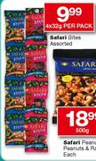 Safari Bites Assorted-4x32g Per Pack