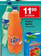 Fanta/Sprite Assorted-2l Each