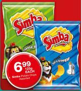 Simba Potato Chips Assorted-125g Each