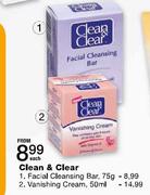 Clean & Clear Facial Cleansing Bar-75g