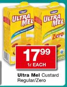 Ultra Mel Custard Regular/Zero-1ltr Each 