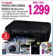 Canon Printer and Camera Bundle (MP280 & A810)