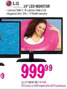 LG LED Monitor-20"