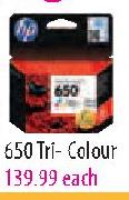 HP 650 Tri-Colour-each