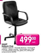 Smart Midback Chair In Black PU-Each