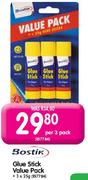 Bostik Glue Stick Value Pack-Per 3 Pack