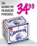 Gramd-Pa Headache Powders - 38's