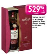 The Glenlivet 15 Yo Single Speyside Malt Scotch Whisky In Gift Box-1x750ml