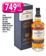 The Glenlivet 18 Yo Single Speyside Malt Scotch Whisky In Gift Box-1x750ml