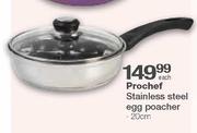 Prochef Stainless Steel Egg Paocher-20cm Each