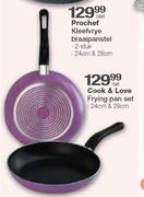 Cook & Love Frying Pan Set-24cm & 28cm Per Set