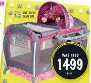 Little One Butterfly Camp Cot-Each